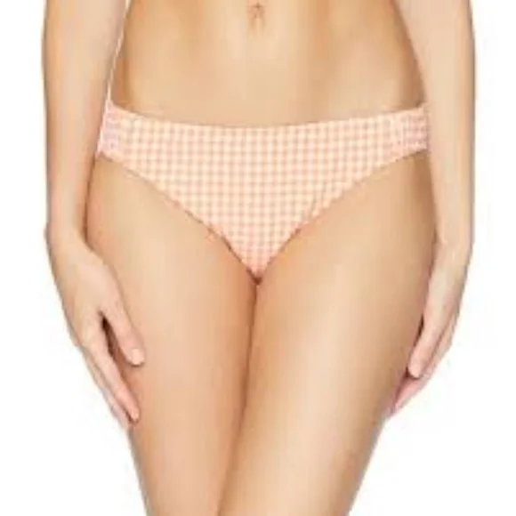 Nanette Lepore Capri Gingham Charmer Swim Bikini Bottom - Picture 3 of 6